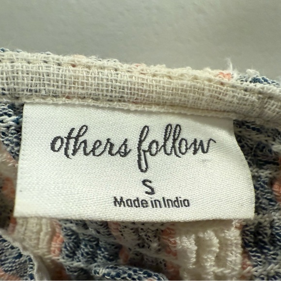 Others Follow Girls L Dress in Blue, Cream and Pink 100% cotton - Picture 3 of 4